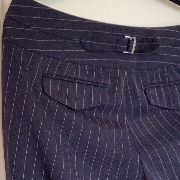 Express Editor Pant - Size 10R - Navy Pinstripe - Picture 5 of 8